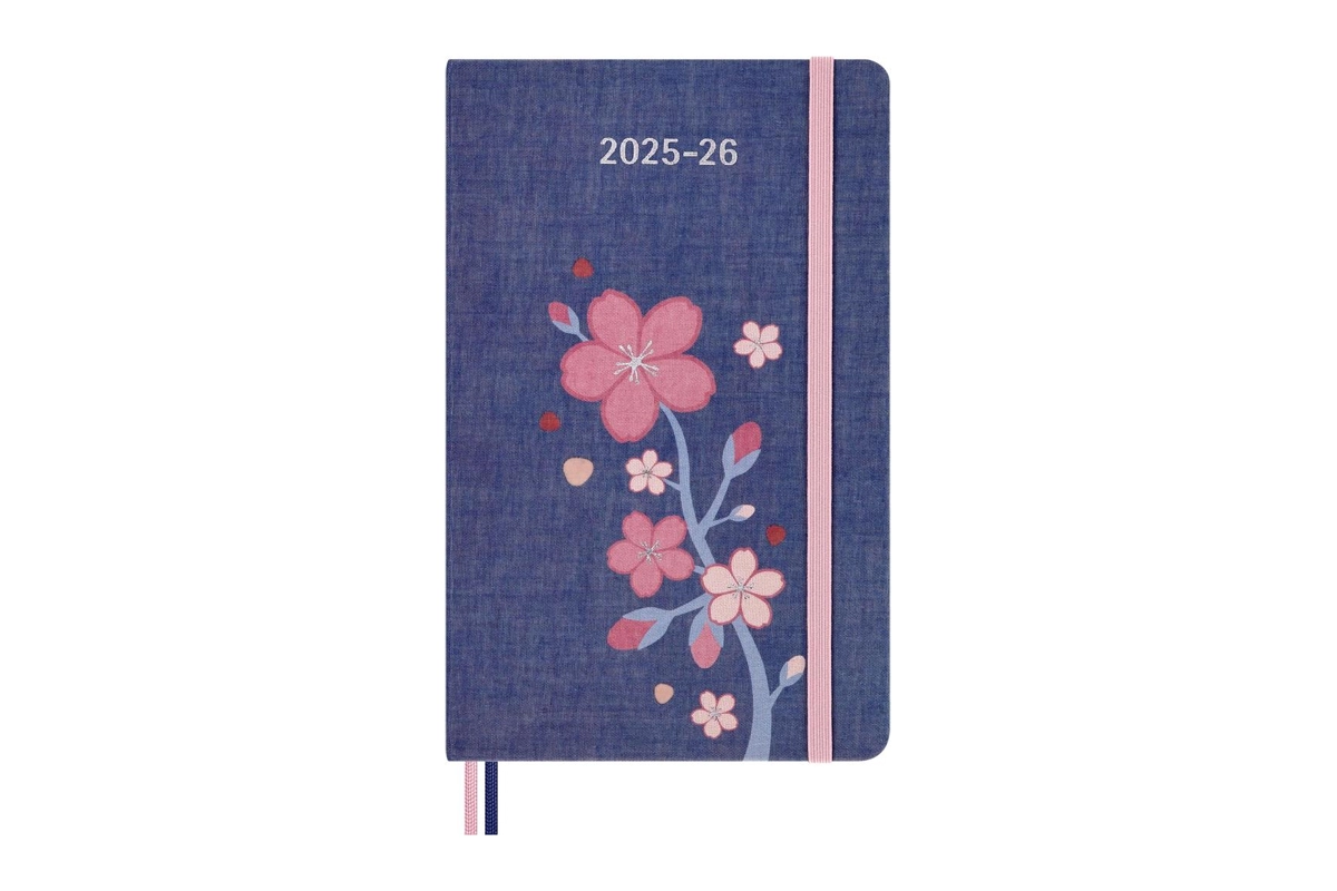 Een Verschijnt 3e week maart -Molesekine 2025-2026 18M Sakura Weekly Notebook Diary/Planner Large Hardcover koop je bij Moleskine.nl